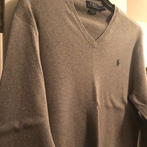 Polo Ralph Lauren Pima Cotton V- Neck Sweater.